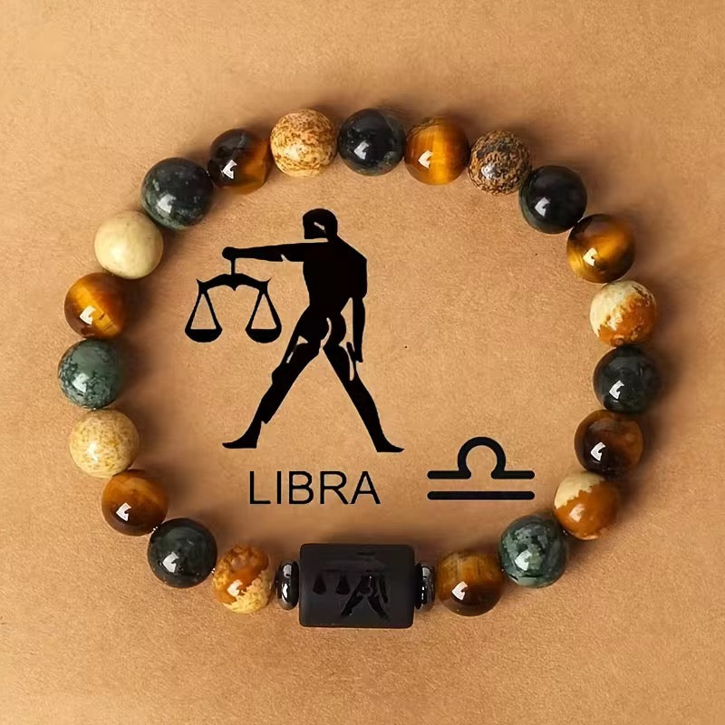 Natural beaded Zodiac Bracelet