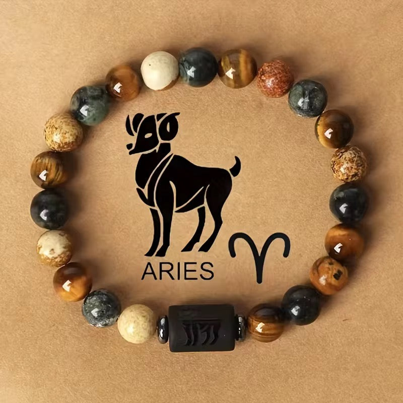 Natural beaded Zodiac Bracelet