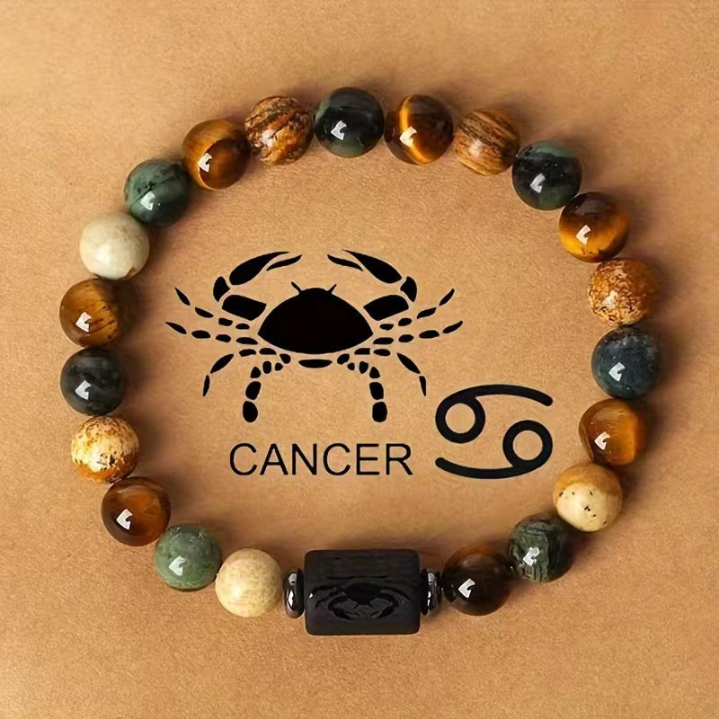 Natural beaded Zodiac Bracelet