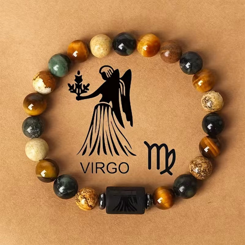 Natural beaded Zodiac Bracelet