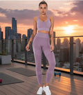 Seamless Yoga Fitness Set Women Sportswear Tank Bra Crop Top Leggings Pants Workout Clothes Gym Clothing 2 Piece Yoga Tracksuit